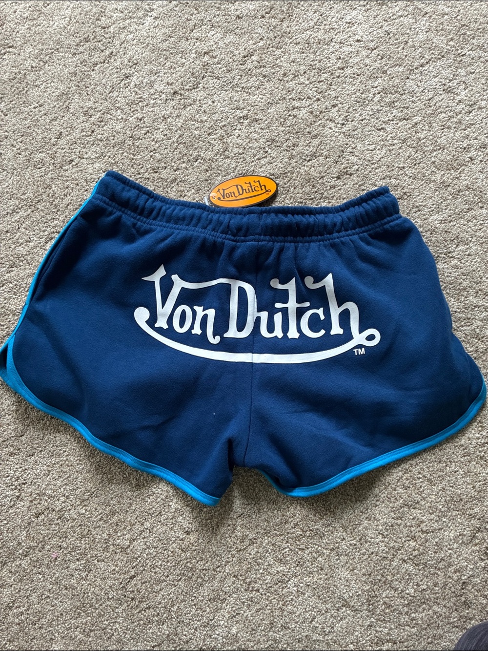 Von Dutch Bundle with Gray Sweatshirt, Light Blue Tank and Navy Shorts - Picture 6 of 9